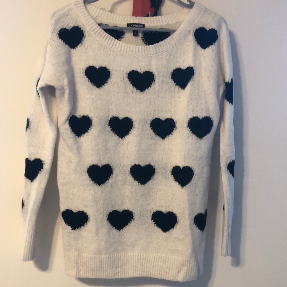 Cute heart sweater